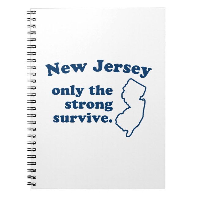 New Jersey Only The Strong Survive Notebook (Front)