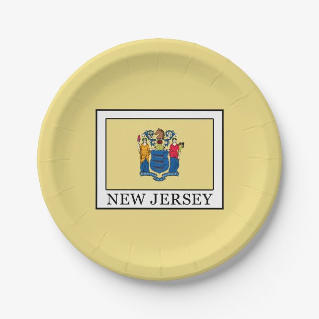 New Jersey Paper Plate (Front)