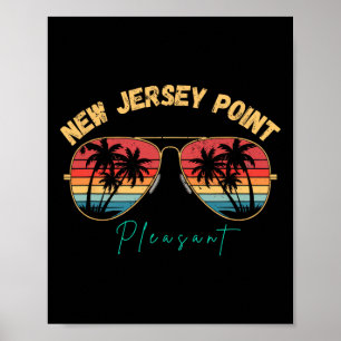 New Jersey Point Pleasant Souvenir Surfboard Poster