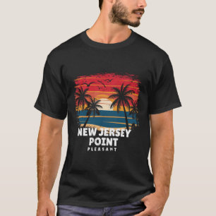 New Jersey Point Pleasant Surfboarder Palm Tree So T-Shirt