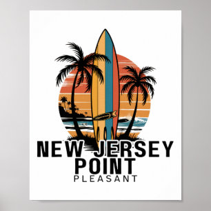 New Jersey Point Pleasant Surfing Surfer _1 Poster