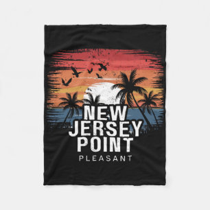 New Jersey Point Pleasant Surfing Surfer  Fleece Blanket