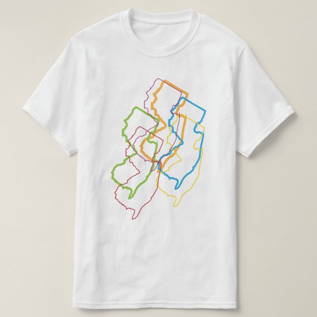 new jersey pride blur T-Shirt (Design Front)