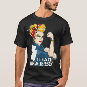 New Jersey Red For Ed Blonde Hair Strong Teacher G T-Shirt