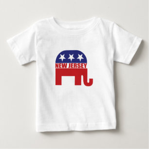 New Jersey Republican Elephant Baby T-Shirt
