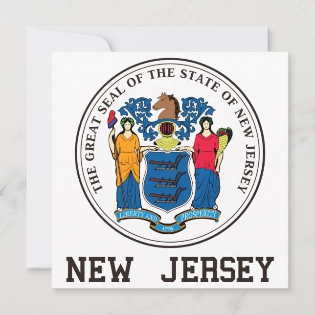 New Jersey Seal Invitation (Front)
