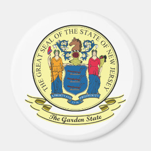New Jersey Seal Magnet