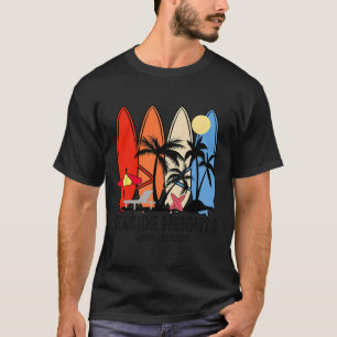New Jersey Seaside Heights Retro Surfboard Vintage T-Shirt
