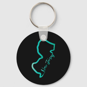 New Jersey Shirt Jersey Graphic Tees For Women. Me Key Ring