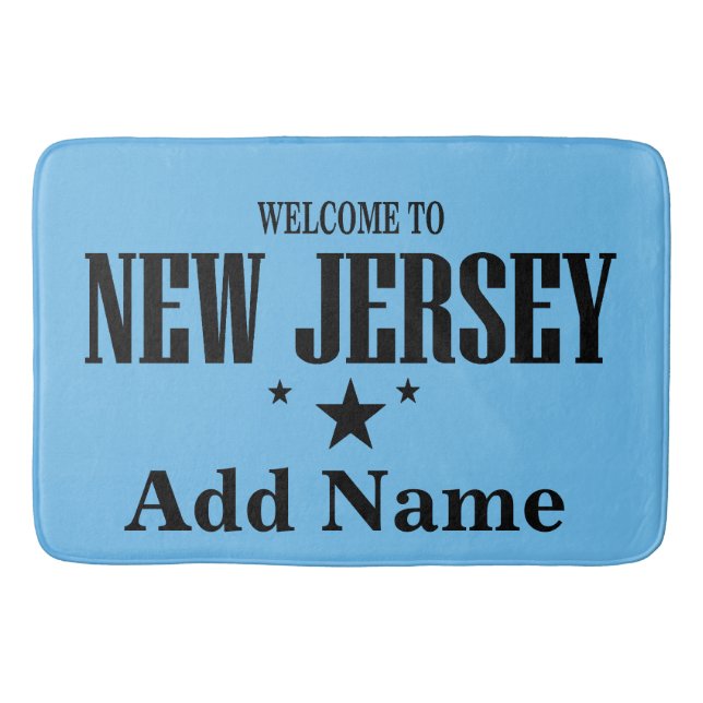 New Jersey Shore,, add text Bath Mat (Front)