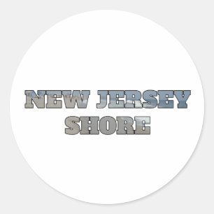 New Jersey Shore Classic Round Sticker