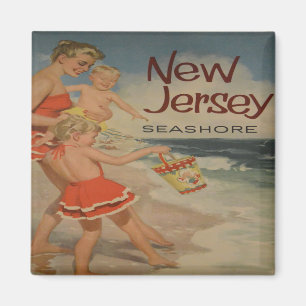 new jersey shore vintage tourist vacation magnet