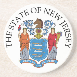 New Jersey sign Coaster