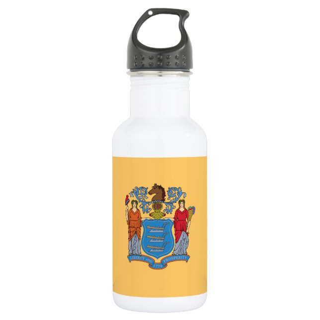 New Jersey State Flag 532 Ml Water Bottle (Front)