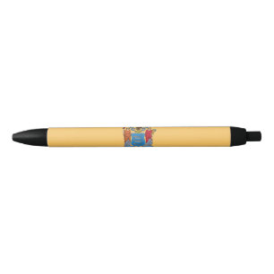 New Jersey State Flag Blue Ink Pen