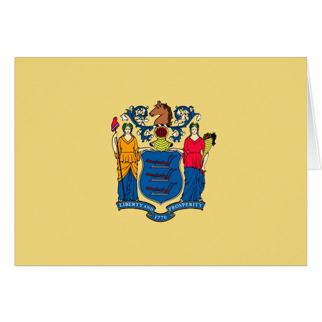 New Jersey State Flag Design (Front Horizontal)