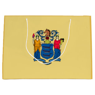 New Jersey State Flag Design Large Gift Bag
