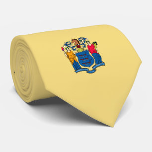 New Jersey State Flag Design Tie