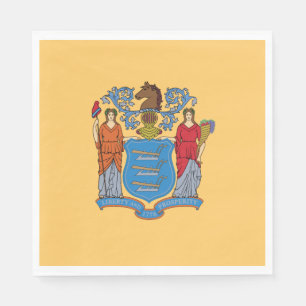 New Jersey State Flag Napkin