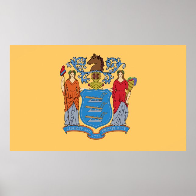 New Jersey state flag Poster (Front)