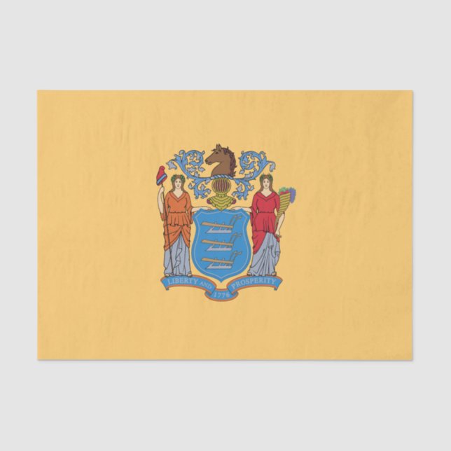 New Jersey State Flag Tissue Paper (Front)