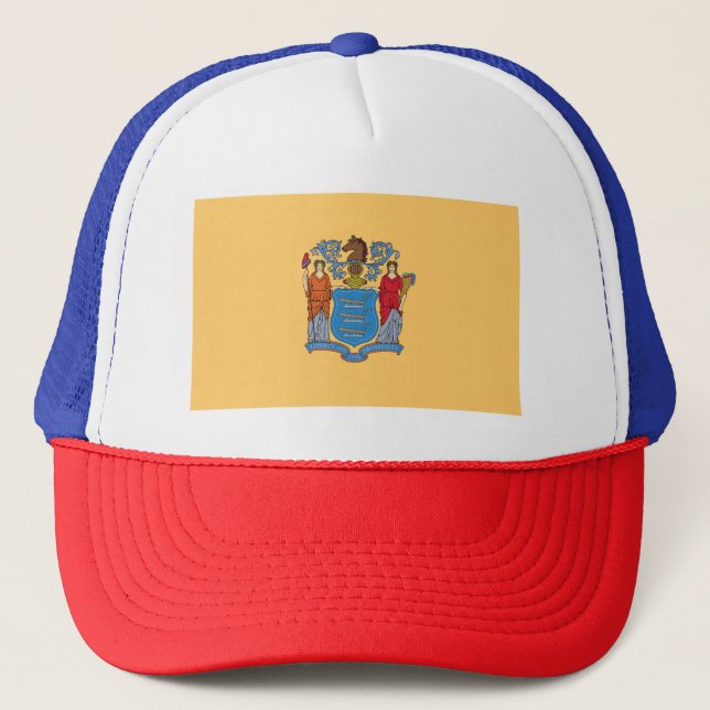 New Jersey State Flag Trucker Hat (Front)