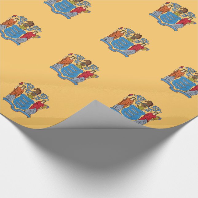 New Jersey State Flag Wrapping Paper (Corner)