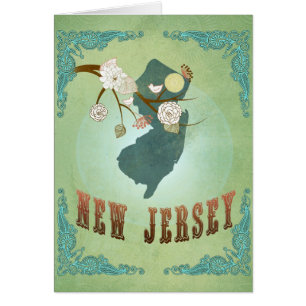 New Jersey State Map – Green