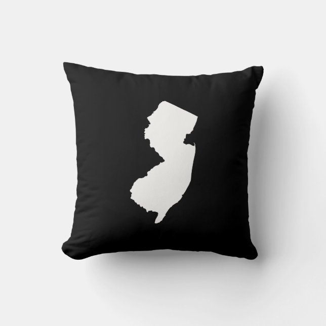 New Jersey State Outline Cushion (Front)