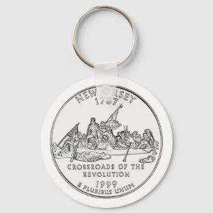 New Jersey State Quarter Key Ring