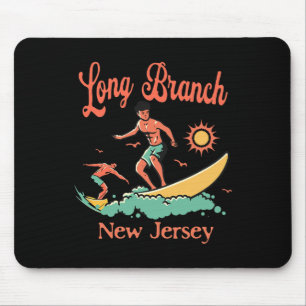 New Jersey Surfer Long Branch Nj Surfing Beach Vac Mouse Pad