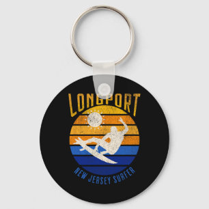 New Jersey Surfer Longport Nj Surfing Beaches Beac Key Ring
