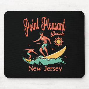 New Jersey Surfer Point Pleasant Beach Nj Surfing Mouse Pad