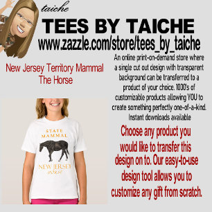 New Jersey Territory Mammal The Horse T-Shirt