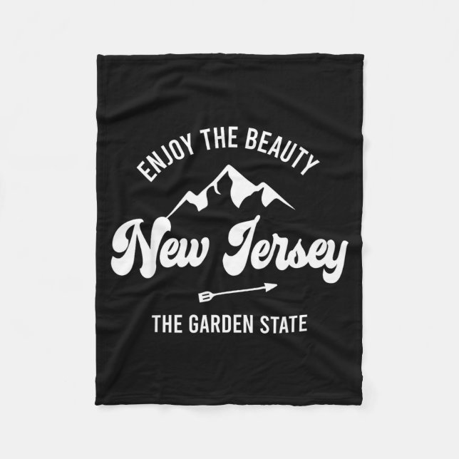 New Jersey - The Garden State - Enjoy The Beauty  Fleece Blanket (Front)
