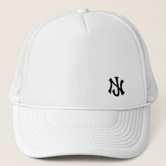 New Jersey trucker all white Hat