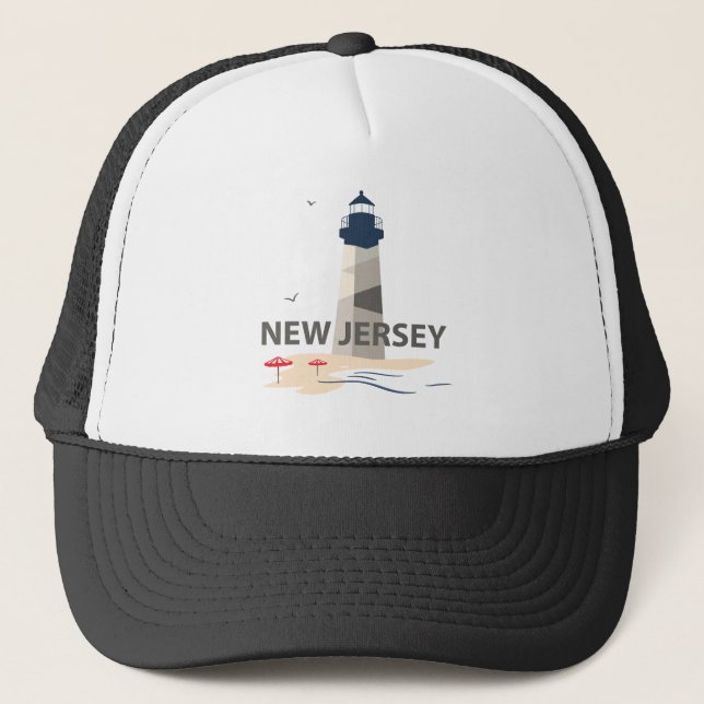 New Jersey, United States of America Trucker Hat (Front)