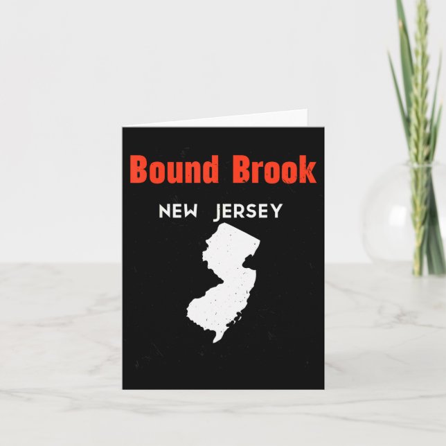 New Jersey Usa State America New Jerseyite Bound B Card (Front)