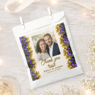 New Jersey Violet Wedding Seed Packet Favour Bag