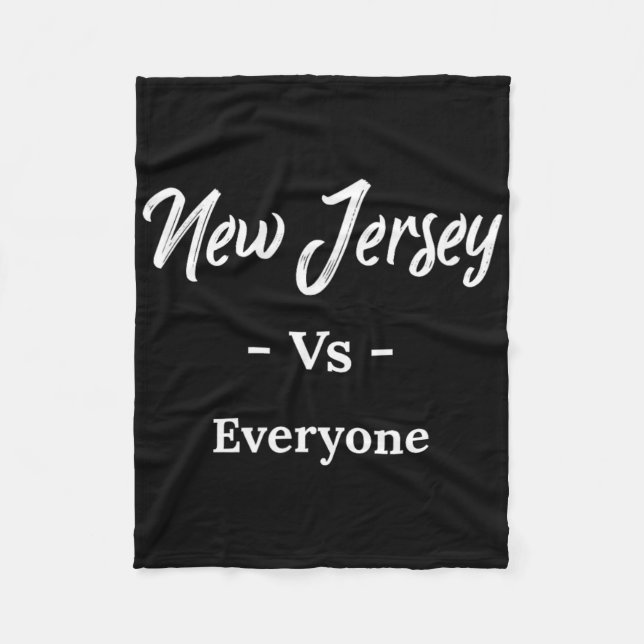 New Jersey Vs Everyone  Fleece Blanket (Front)