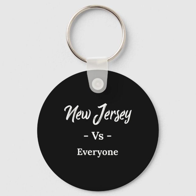 New Jersey Vs Everyone  Key Ring (Front)