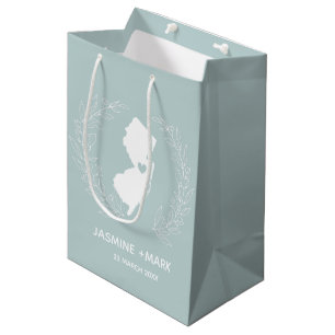 New Jersey wedding favours custom Medium Gift Bag