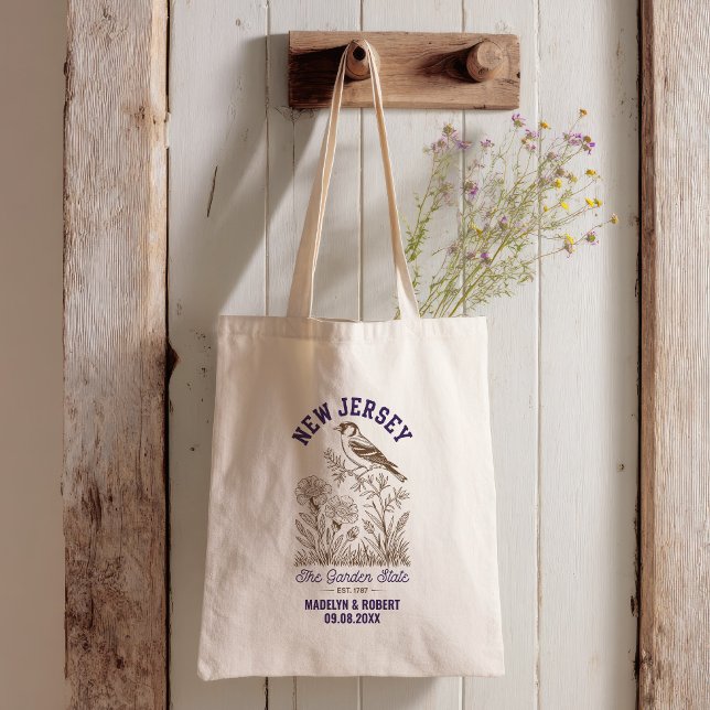 New Jersey Wedding Welcome Bag, State Love Tote Bag (Creator Uploaded)