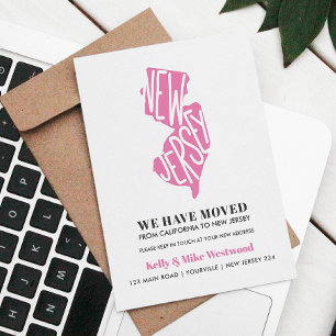 NEW JERSEY We've moved New address New Home  Postc Postcard