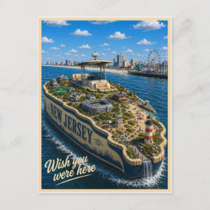 New Jersey   Wish You Were Here   State Series Postcard
