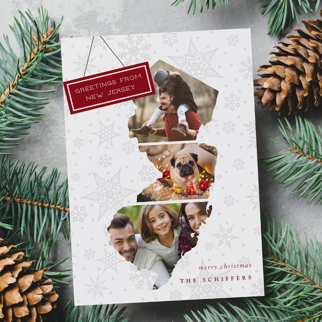 New Jersey Wishes | Holiday Photo Collage Card (Creator Uploaded)
