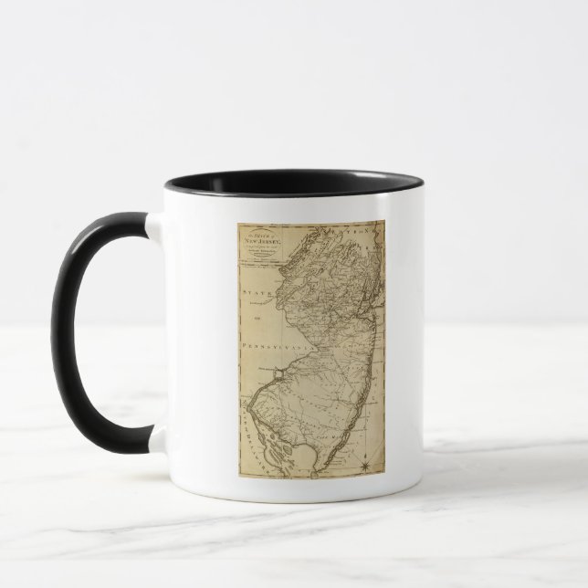 New JerseyPanoramic MapNew Jersey Mug (Left)