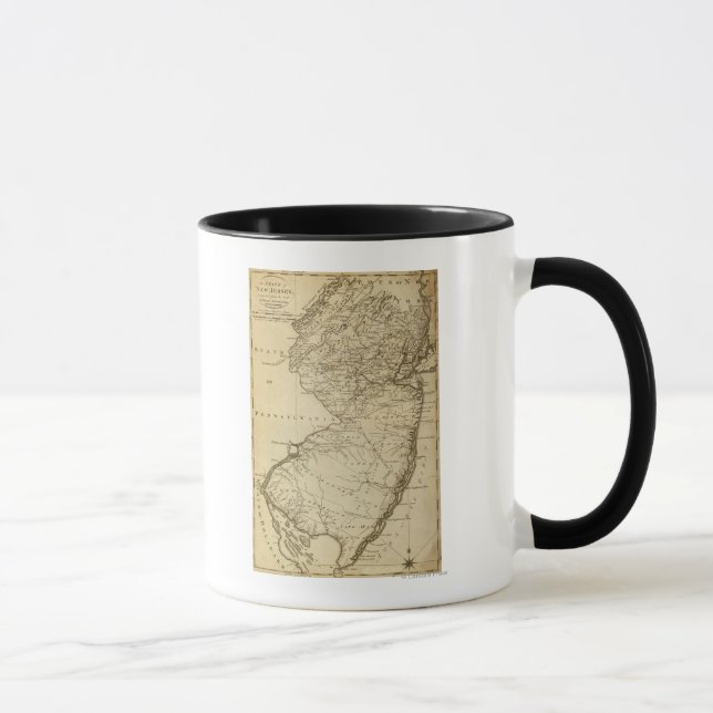 New JerseyPanoramic MapNew Jersey Mug (Right)