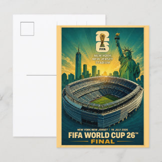 new jersy staduim new york football 2026 gifts postcard