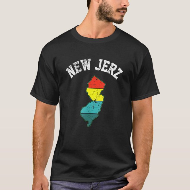 New Jerz Nj State New Jersey Love Brick City Newar T-Shirt (Front)